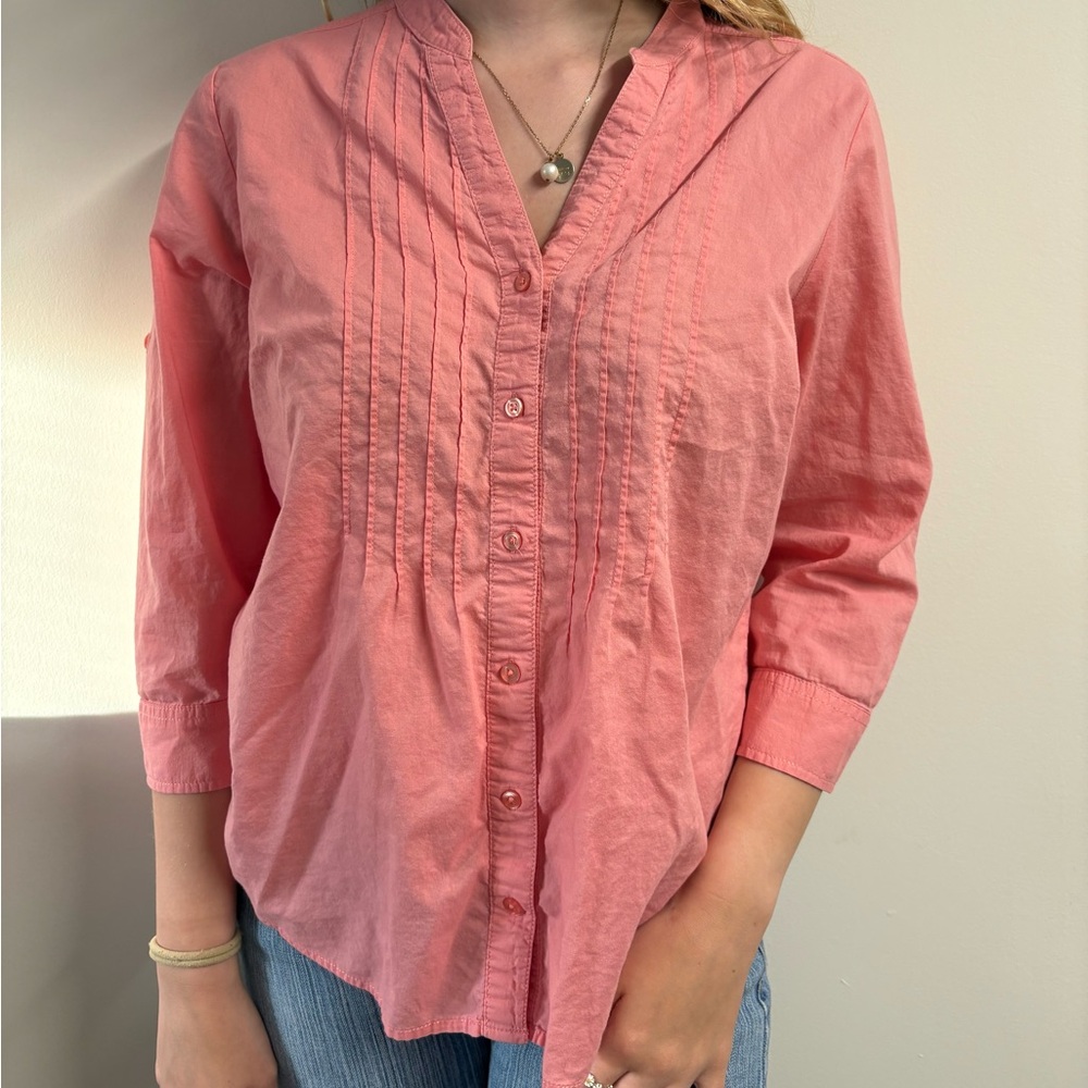 St. John's Bay Coral Button-Down Shirt